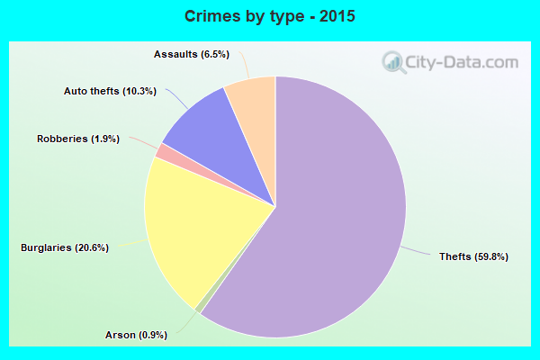 Crimes by type - 2015