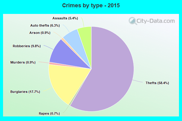 Crimes by type - 2015