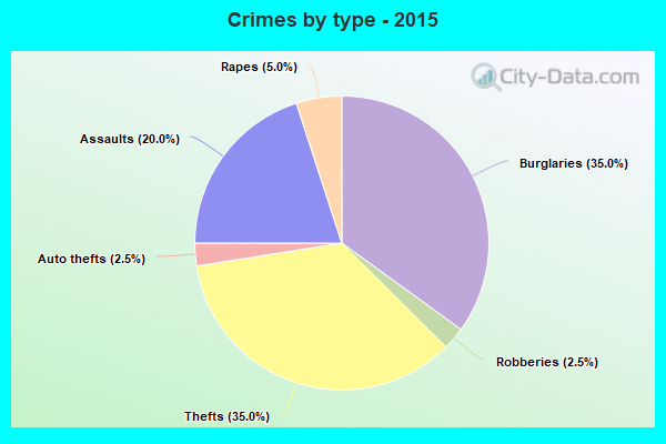 Crimes by type - 2015