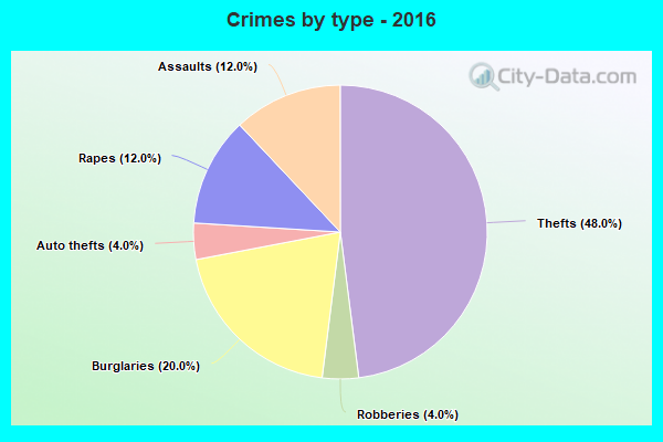 Crimes by type - 2016