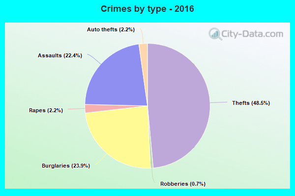 Crimes by type - 2016