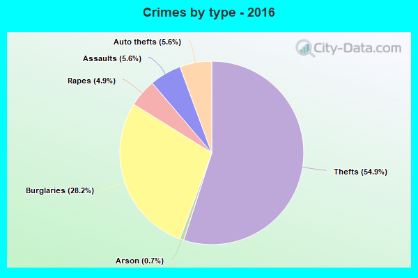 Crimes by type - 2016