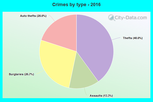 Crimes by type - 2016