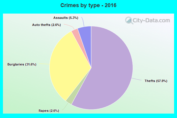 Crimes by type - 2016