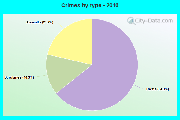 Crimes by type - 2016