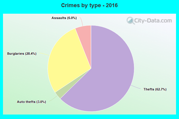 Crimes by type - 2016