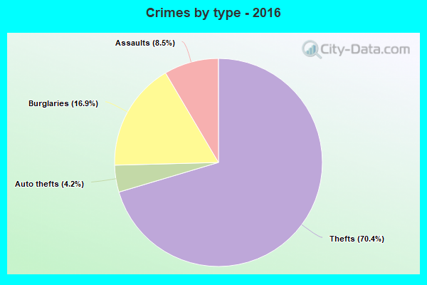 Crimes by type - 2016