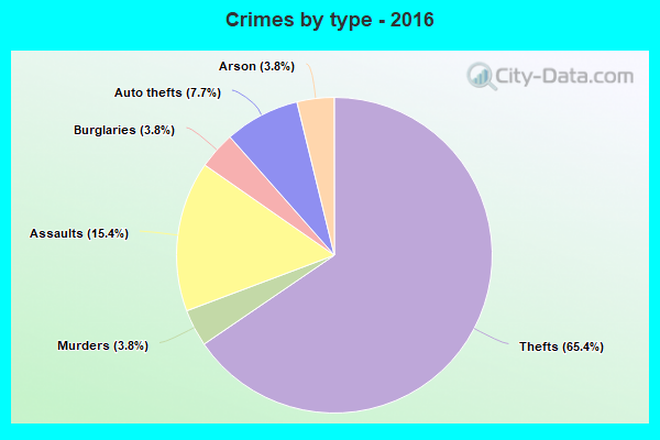 Crimes by type - 2016