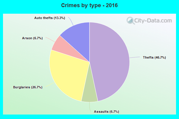 Crimes by type - 2016