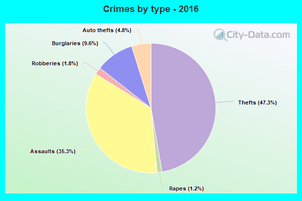 Crimes by type - 2016