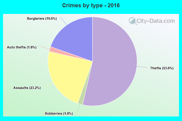 Crimes by type - 2016