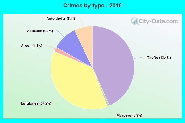 Crimes by type - 2016