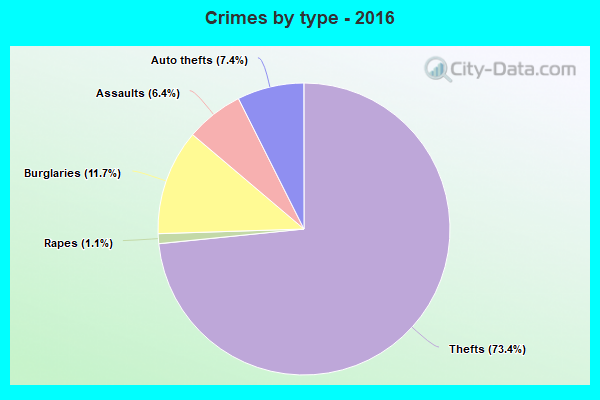 Crimes by type - 2016