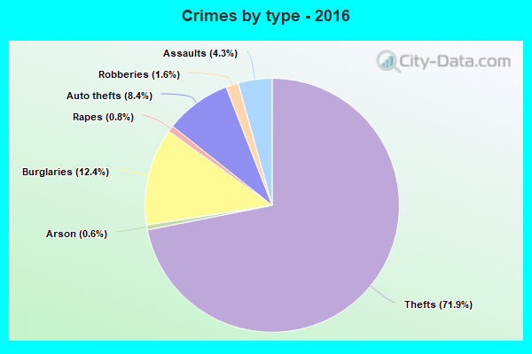 Crimes by type - 2016