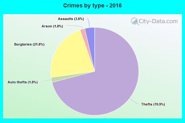 Crimes by type - 2016