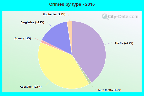 Crimes by type - 2016