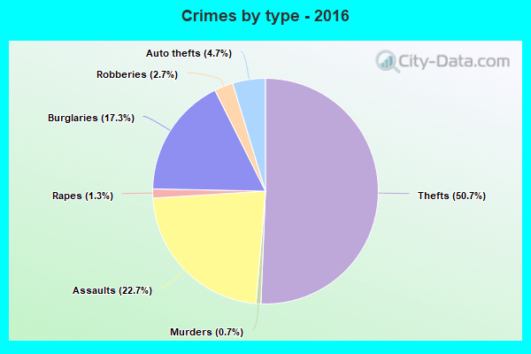 Crimes by type - 2016