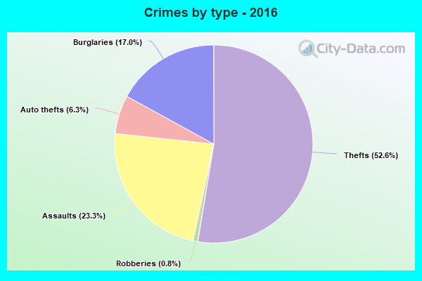 Crimes by type - 2016