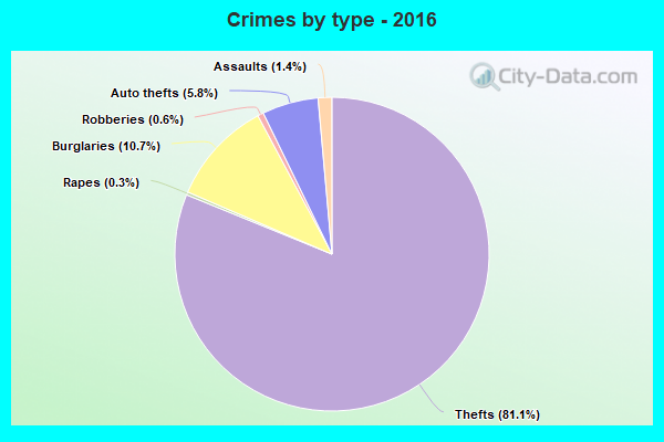 Crimes by type - 2016