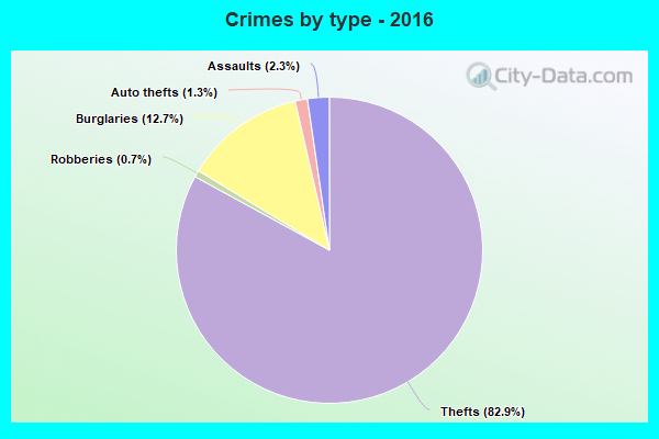 Crimes by type - 2016