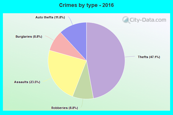 Crimes by type - 2016