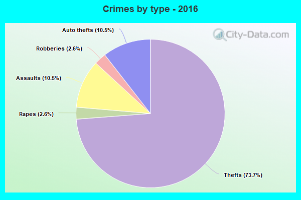 Crimes by type - 2016