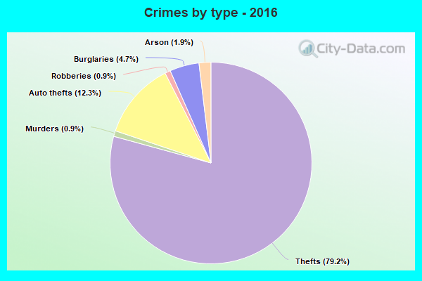 Crimes by type - 2016