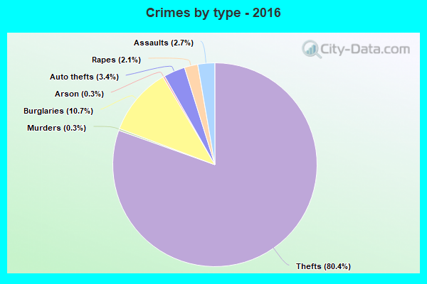 Crimes by type - 2016