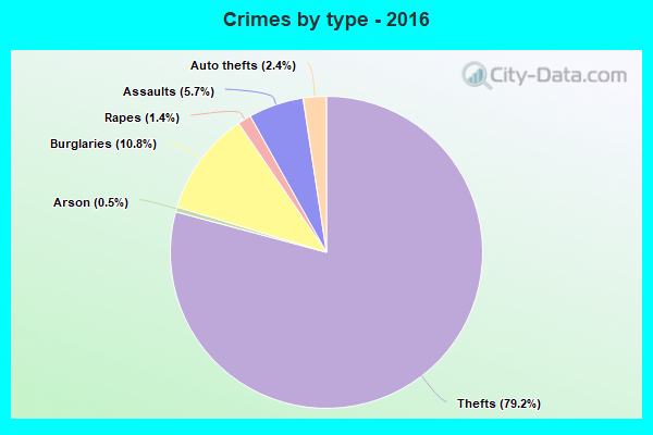 Crimes by type - 2016