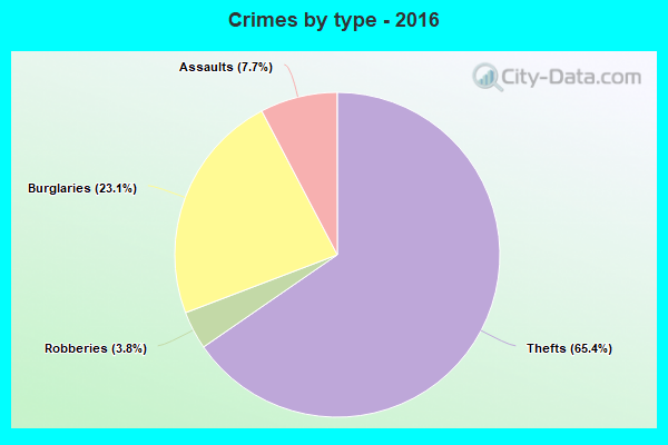 Crimes by type - 2016