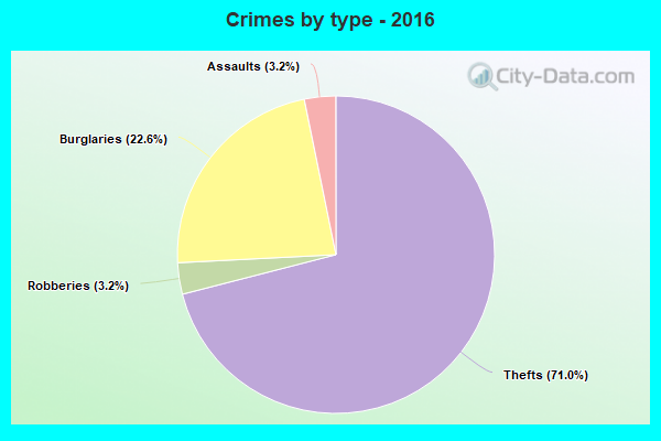 Crimes by type - 2016