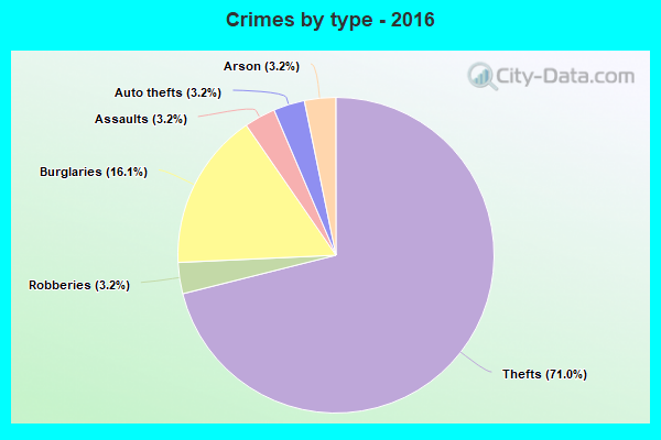 Crimes by type - 2016