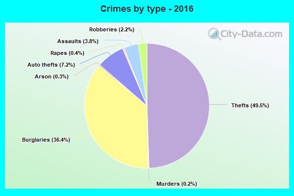 Crimes by type - 2016