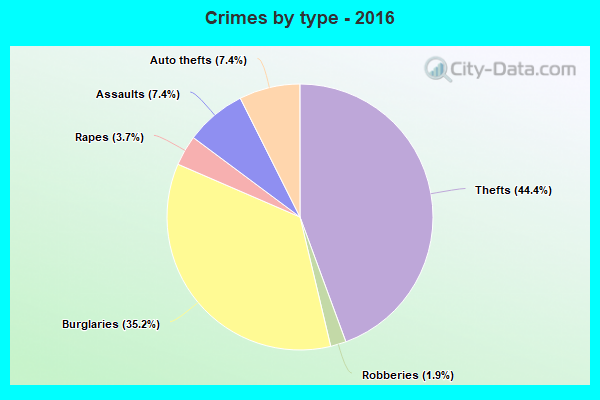 Crimes by type - 2016