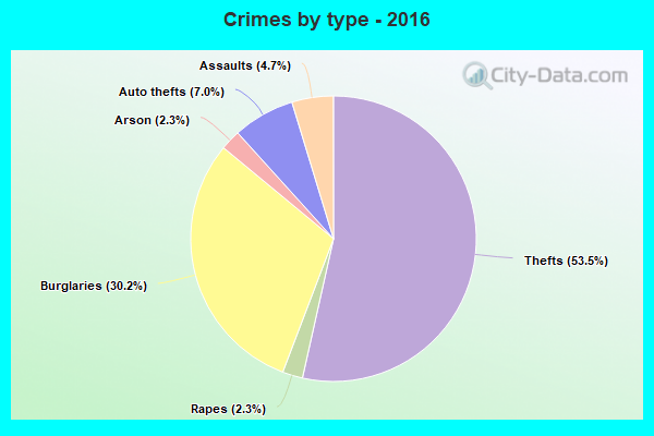 Crimes by type - 2016