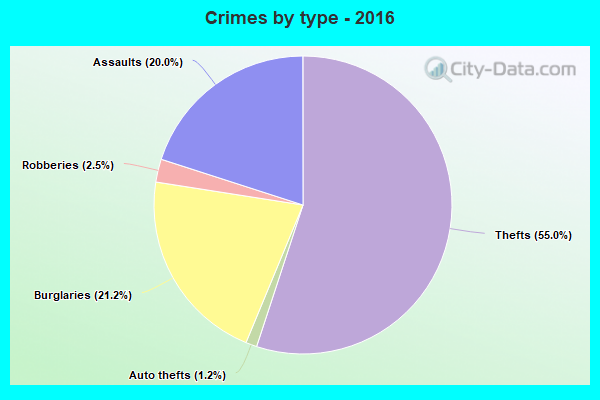 Crimes by type - 2016