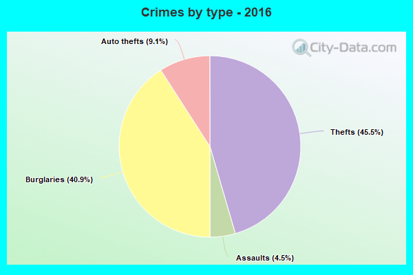 Crimes by type - 2016