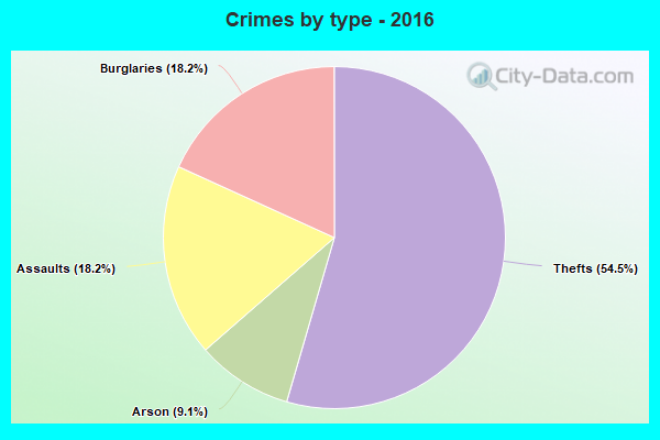 Crimes by type - 2016