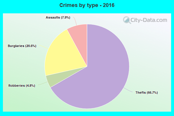 Crimes by type - 2016