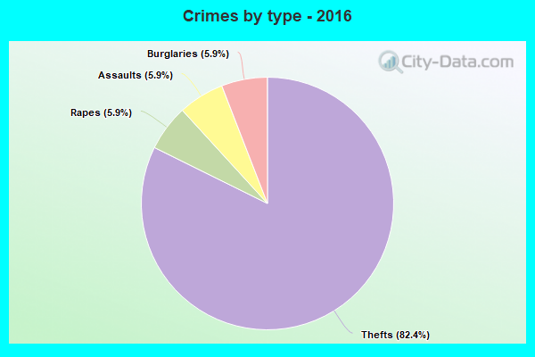 Crimes by type - 2016