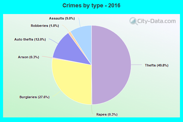 Crimes by type - 2016