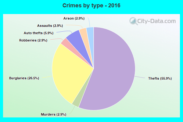 Crimes by type - 2016