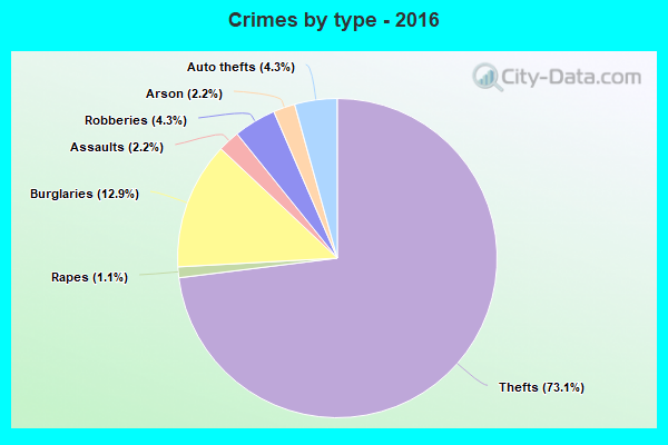 Crimes by type - 2016