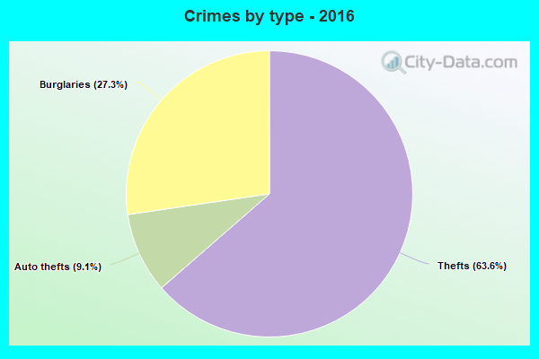 Crimes by type - 2016