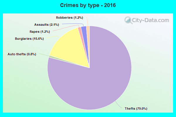 Crimes by type - 2016