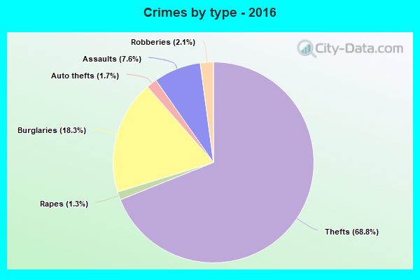 Crimes by type - 2016