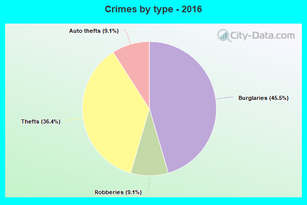 Crimes by type - 2016