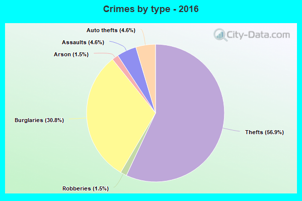 Crimes by type - 2016