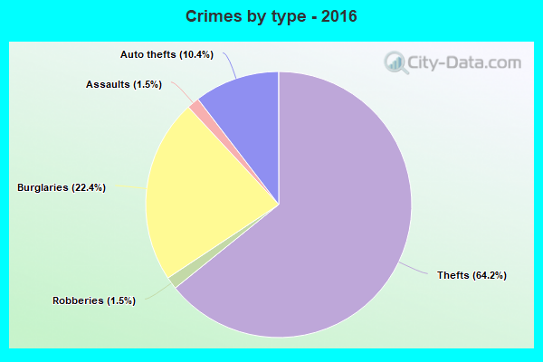 Crimes by type - 2016