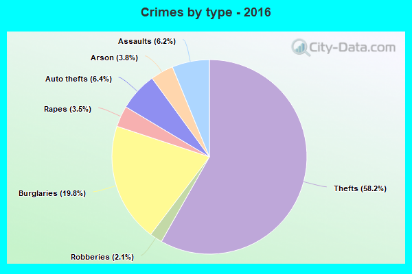 Crimes by type - 2016